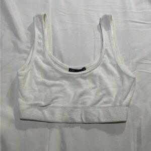 ZARA terry cloth bra top